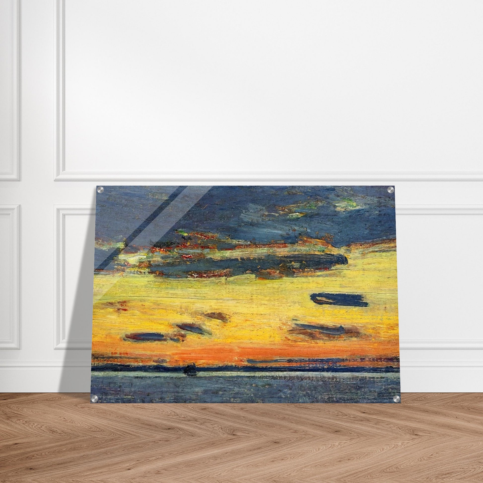 Sunset on the Sea - Childe Hassam Acrylic Print - 70x100 cm / 28x40″ inches | Childe Hassam Wall Art | Childe Hassam Prints