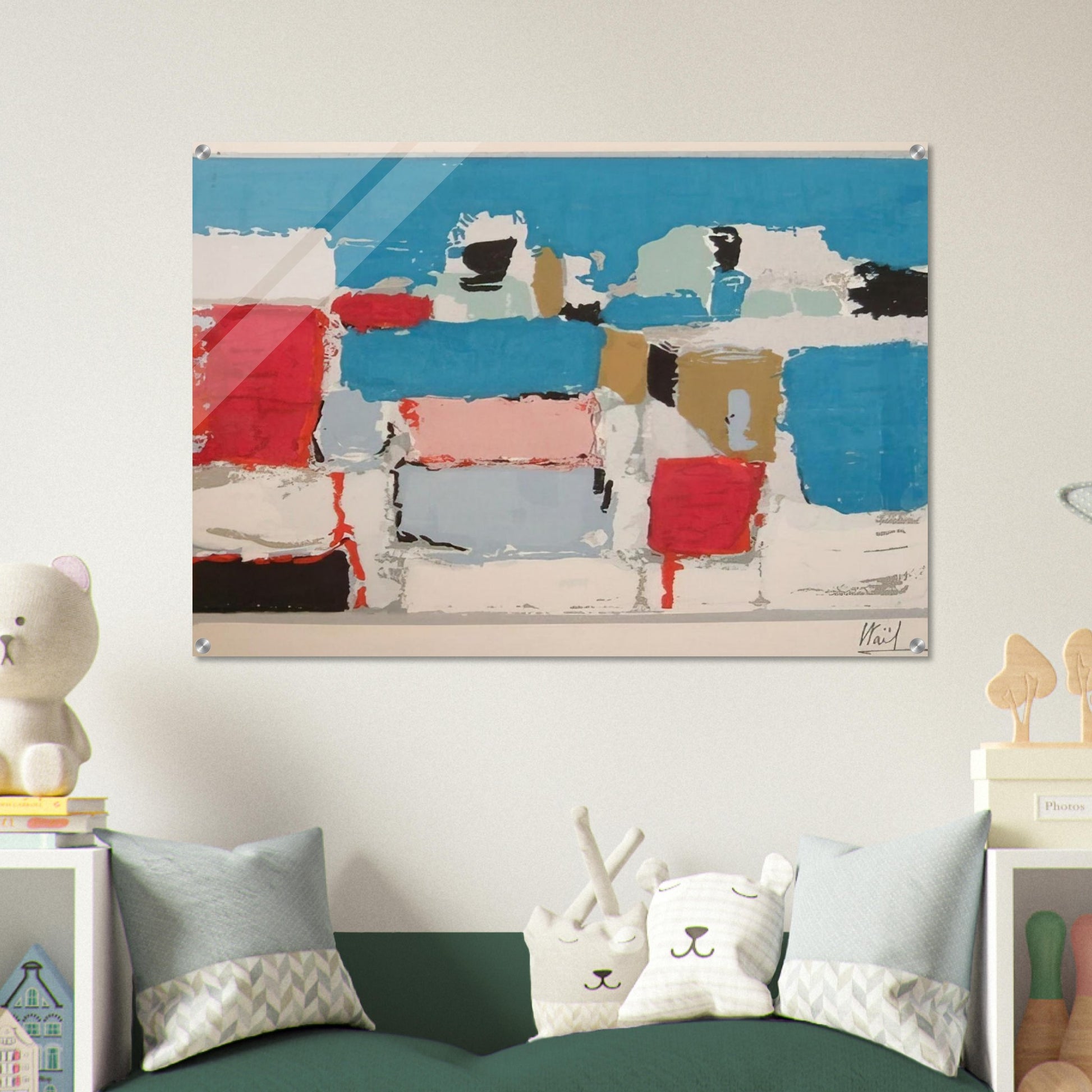 Méditerranée 01 - Art Informel - Nicolas de Stael Acrylic Print - 70x100 cm / 28x40″ inches