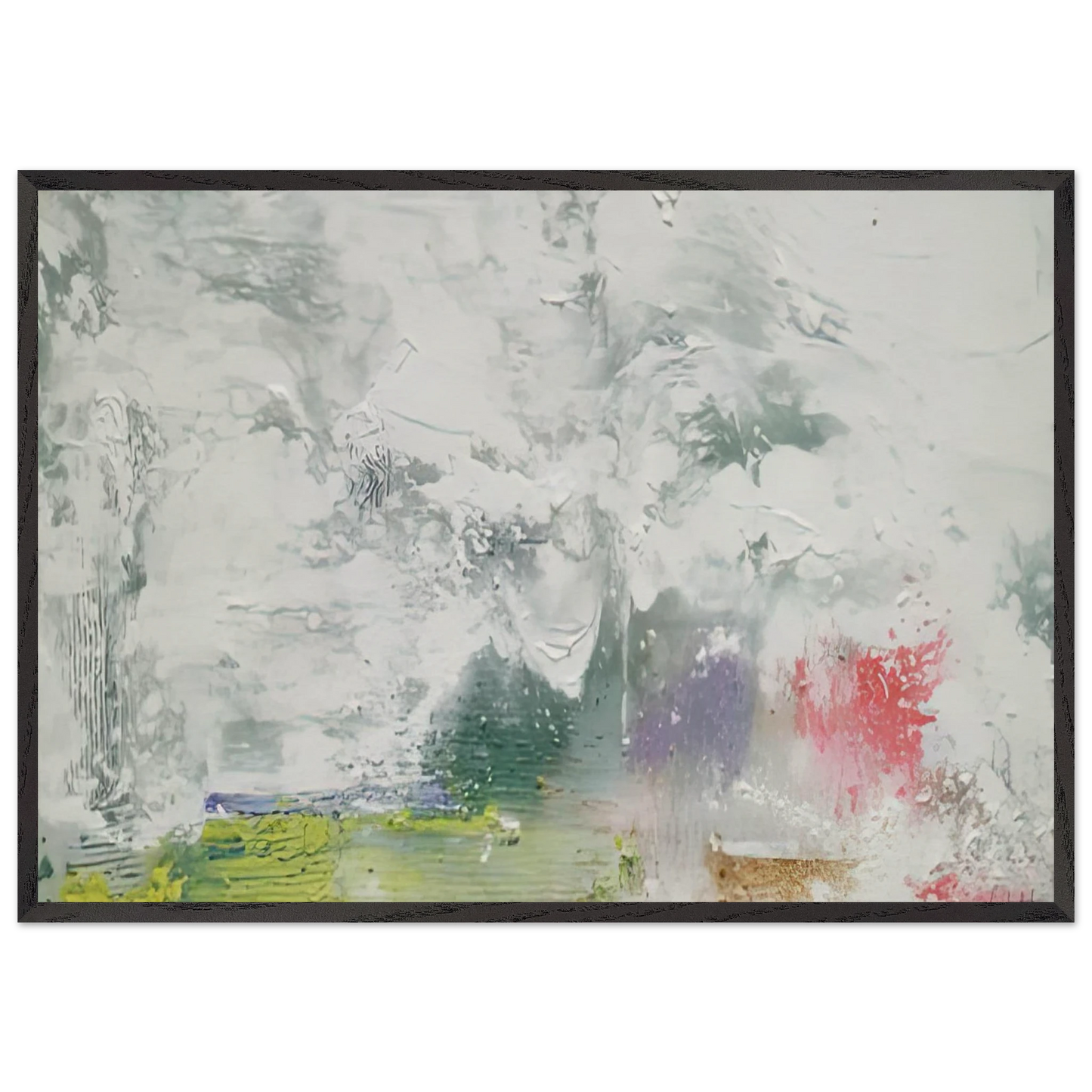 Maelstrom 1992- - Helen Frankenthaler 70x100 cm / 28x40 inches Framed Art Print – Black Wooden Frame