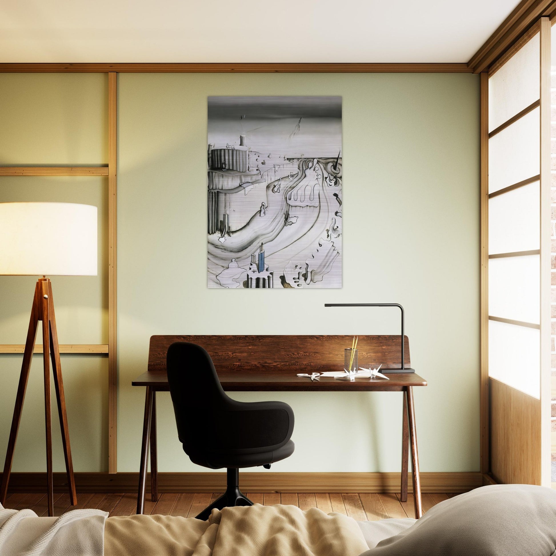 Promontory Palace - Yves Tanguy Brushed Aluminum Print - 70x100 cm / 28x40 inches | Yves Tanguy Aluminum Print | Yves Tanguy Prints