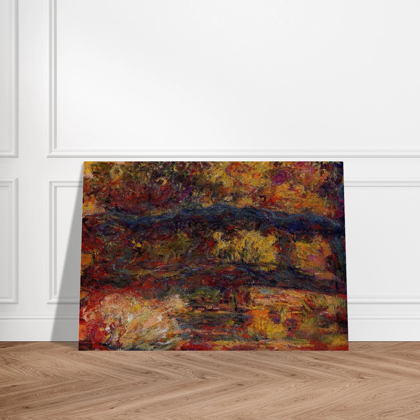 The Japanese Bridge 5 - claude monet Brushed Aluminum Print - 70x100 cm / 28x40 inches | claude monet Aluminum Print | claude monet Prints