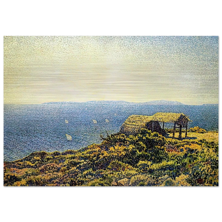 LEVANT ISLE - Theo van Rysselberghe Brushed Aluminum Print - 70x100 cm / 28x40 inches | Theo van Rysselberghe Aluminum Print | Theo van Rysselberghe Prints