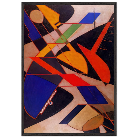ORQUESTA SINFONICA 1916 - Man Ray 70x100 cm / 28x40 inches Framed Art Print – Black Wooden Frame