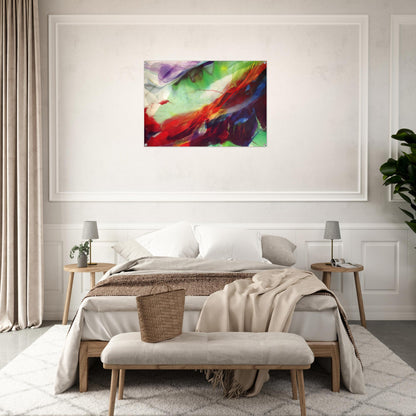 Phenomena Sun over the Hour Glass - 1966 - Paul Jenkins Acrylic Print - 70x100 cm / 28x40″ inches