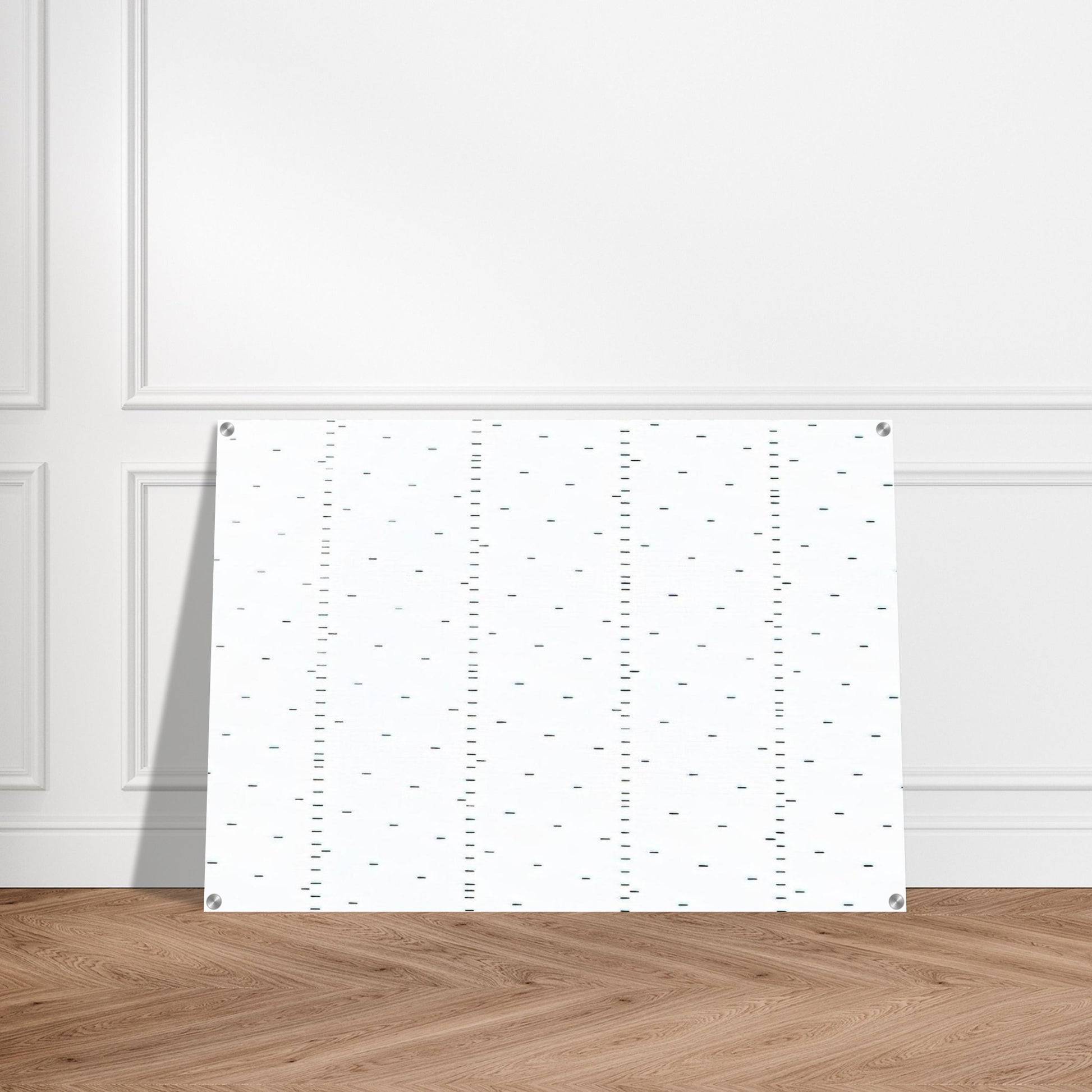 Every 15 cms, every 16 cms dash of one cm long - 1974 - Francois Morellet Acrylic Print - 70x100 cm / 28x40″ inches