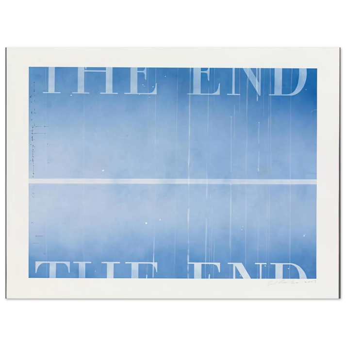 Edward Ruscha - THE END 40 2003  75x100 cm / 30x40inches Fine Art Poster