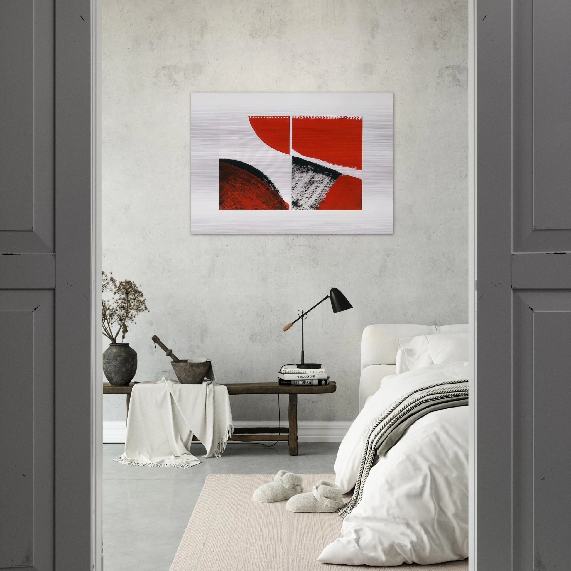 Who knows the beginning and who knows the end II - 1976 - Blinky Palermo Brushed Aluminum Print - 70x100 cm / 28x40 inches | Blinky Palermo Aluminum Print | Blinky Palermo Prints