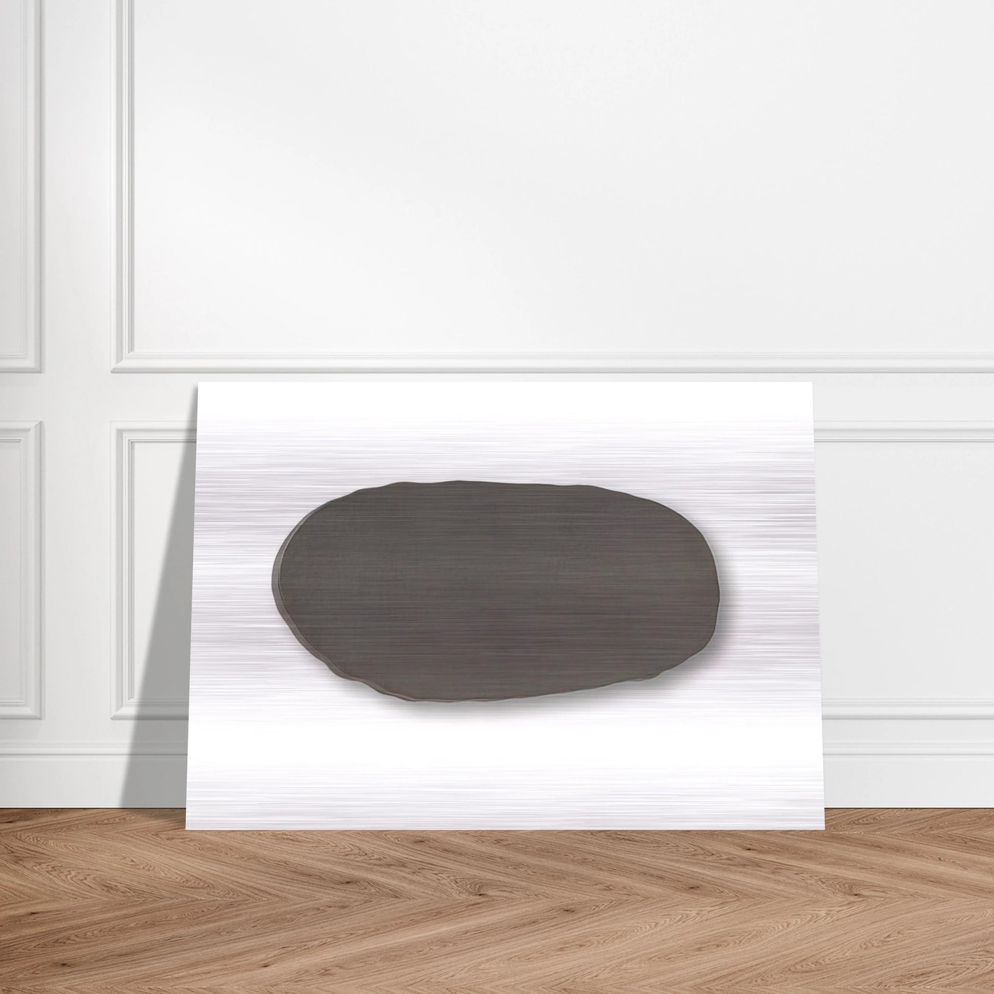 Graue Scheibe - 1970 - Blinky Palermo Brushed Aluminum Print - 70x100 cm / 28x40 inches | Blinky Palermo Aluminum Print | Blinky Palermo Prints