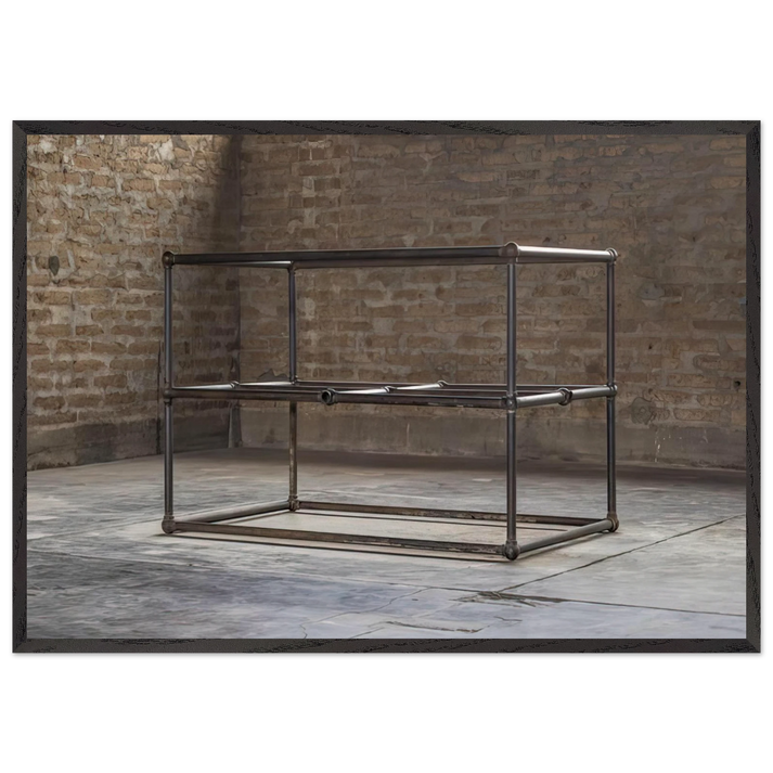 To Dave Shackman - 1964 - Donald Judd 70x100 cm / 28x40 inches Framed Art Print – Black Wooden Frame