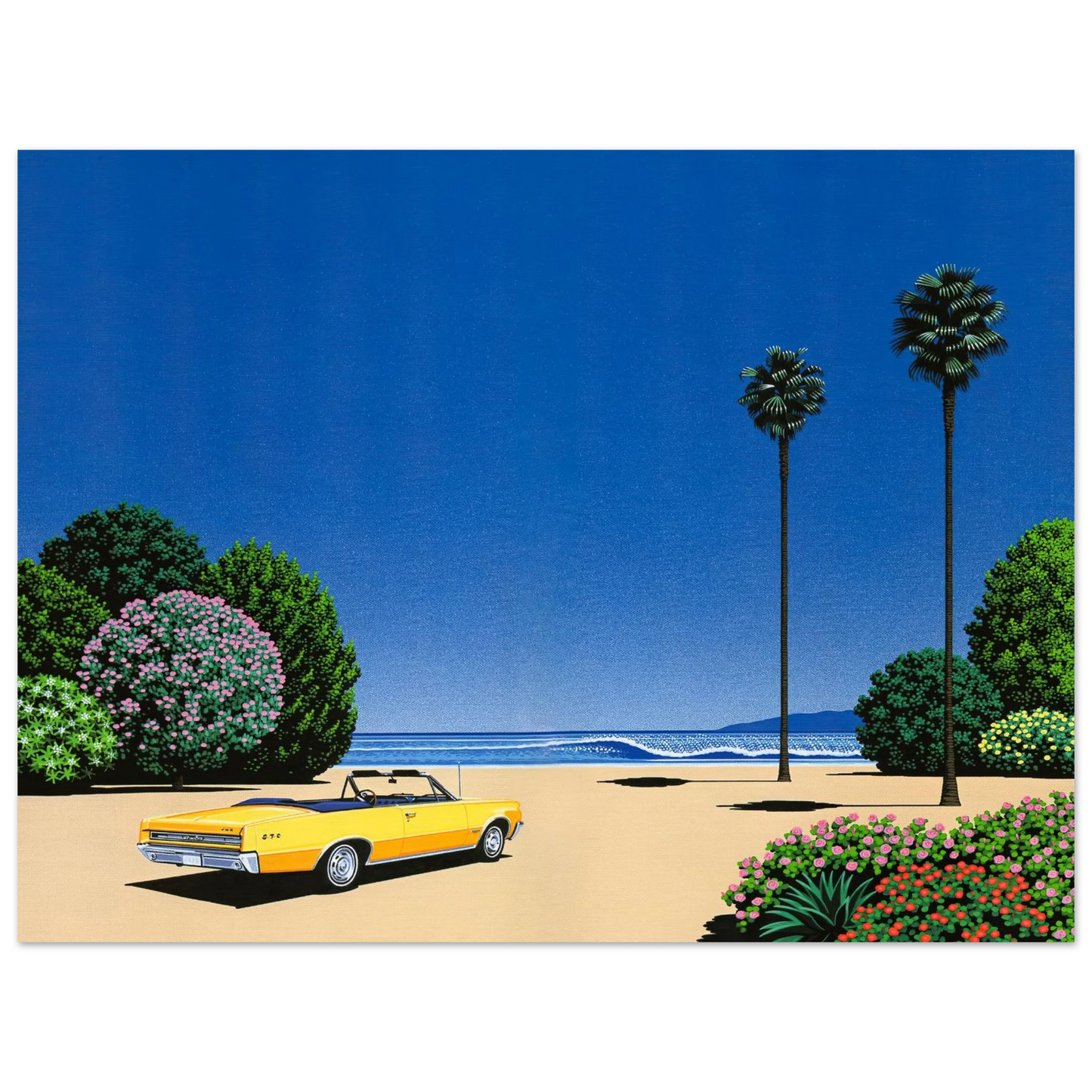 Hiroshi Nagai - Sweet Breeze Alt Coastline at LoverÃƒÂ¢Ã¢â€šÂ¬Ã¢â€žÂ¢s Point Wall Art - 21x29.7 cm / 8x12" - Fine Art Poster - -