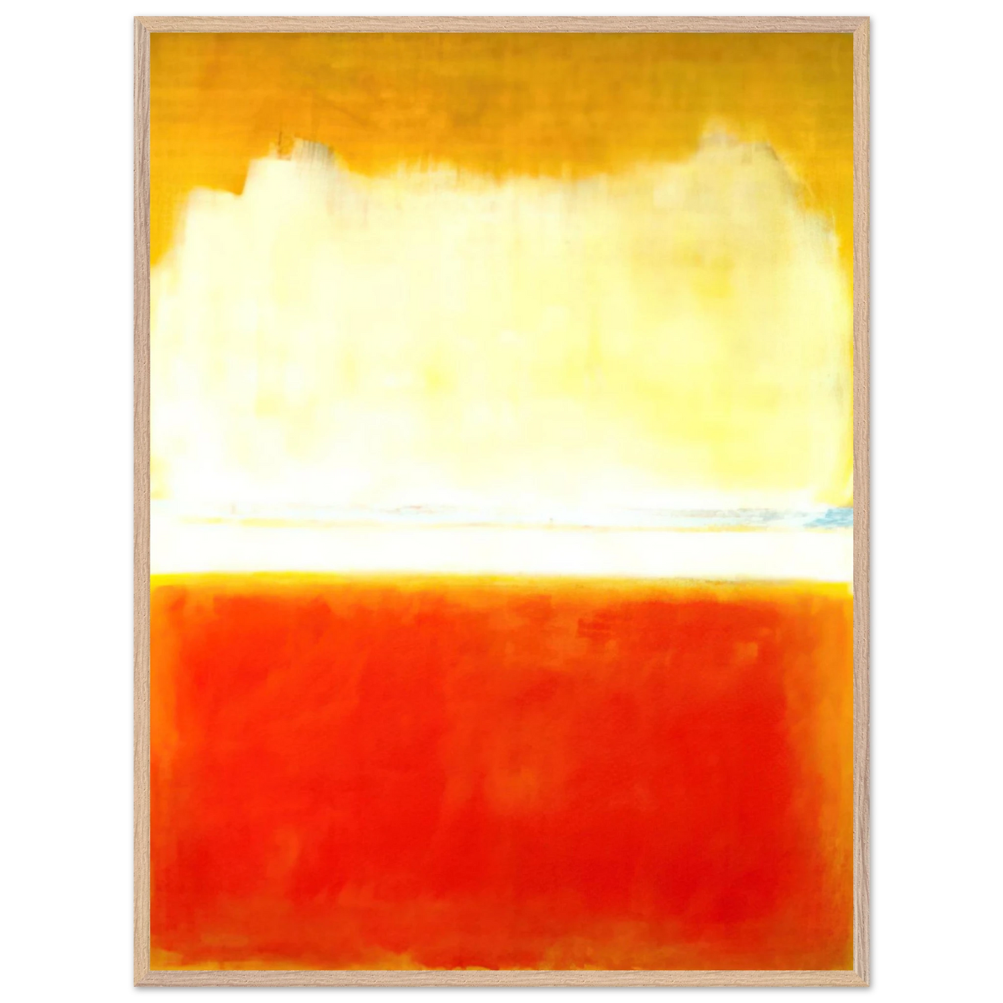 Mark Rothko - No.8 - 1952 Wall Art - 21x29.7 cm / 8x12" - Premium Wooden Framed Poster With Fine Art Paper-canvas - Black frame