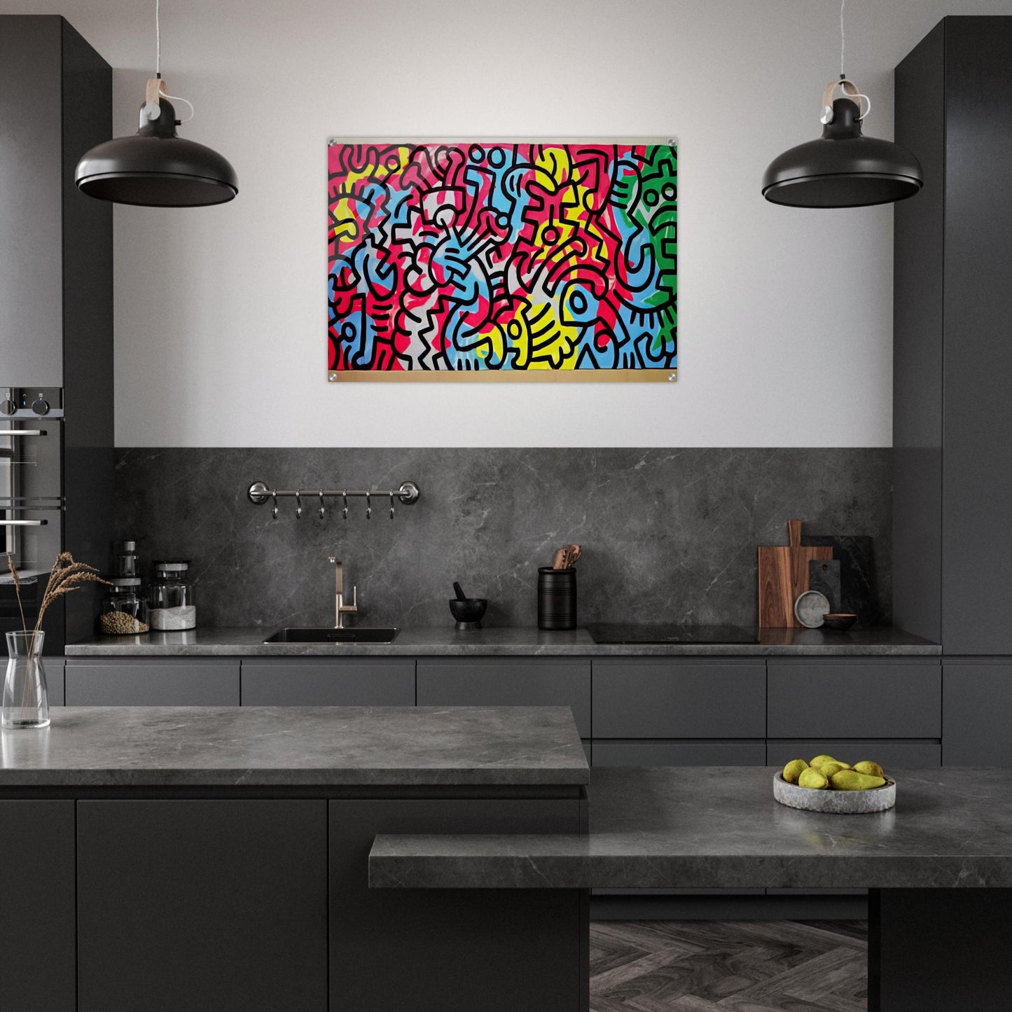 UNTITLED 1987 - Keith Haring Acrylic Print - 70x100 cm / 28x40″ inches | Keith Haring Art For Sale