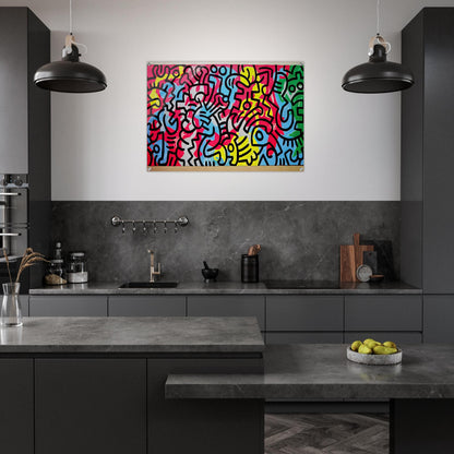 UNTITLED 1987 - Keith Haring Acrylic Print - 70x100 cm / 28x40″ inches | Keith Haring Art For Sale