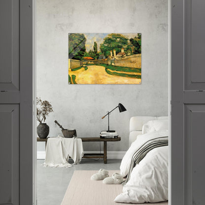 Houses Along a Road - Paul Cézanne Acrylic Print - 70x100 cm / 28x40″ inches