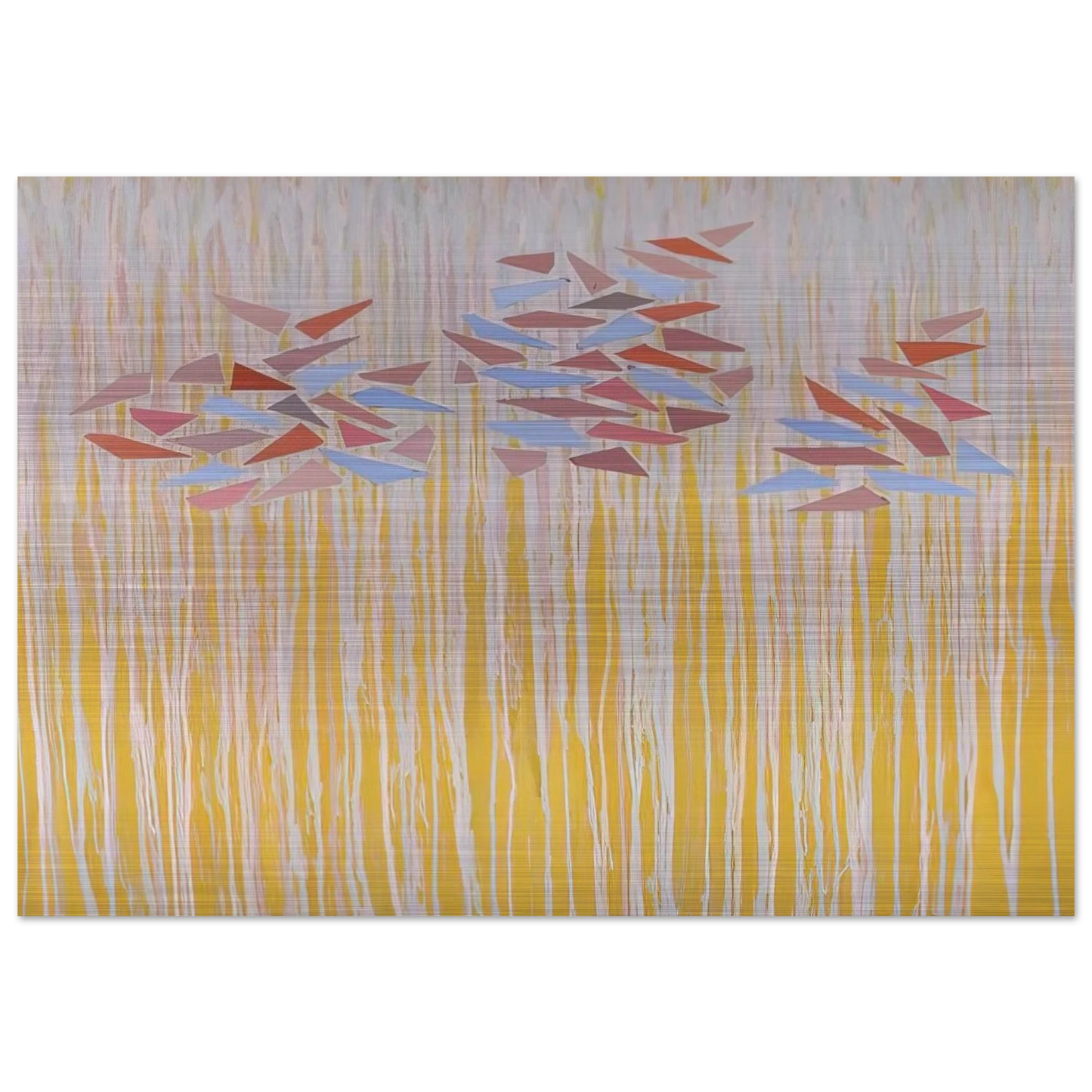 Vari-color gold - 1976 - Robert Goodnough Brushed Aluminum Print - 70x100 cm / 28x40 inches | Robert Goodnough Aluminum Print | Robert Goodnough Prints