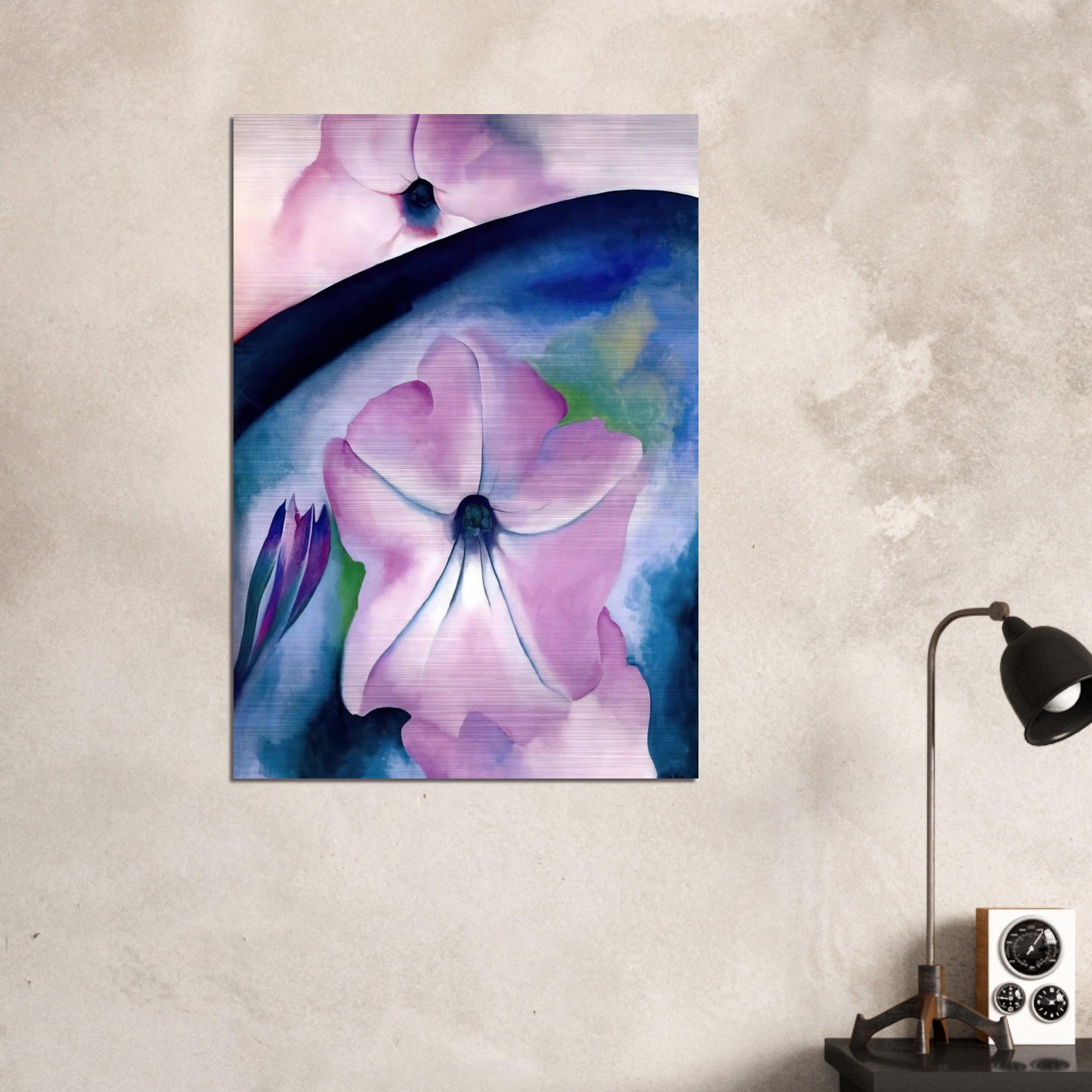 Petunia II - Georgia O'Keeffe Brushed Aluminum Print - 70x100 cm / 28x40 inches | Georgia O'Keeffe Aluminum Print | Georgia O'Keeffe Prints