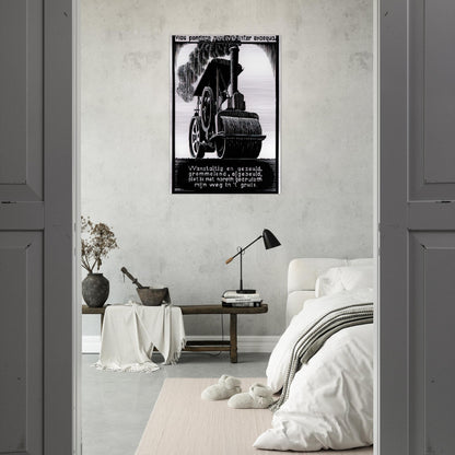 EMBLEMATA STEAMROLLER - MC Escher Brushed Aluminum Print - 70x100 cm / 28x40 inches | MC Escher Aluminum Print | MC Escher Prints