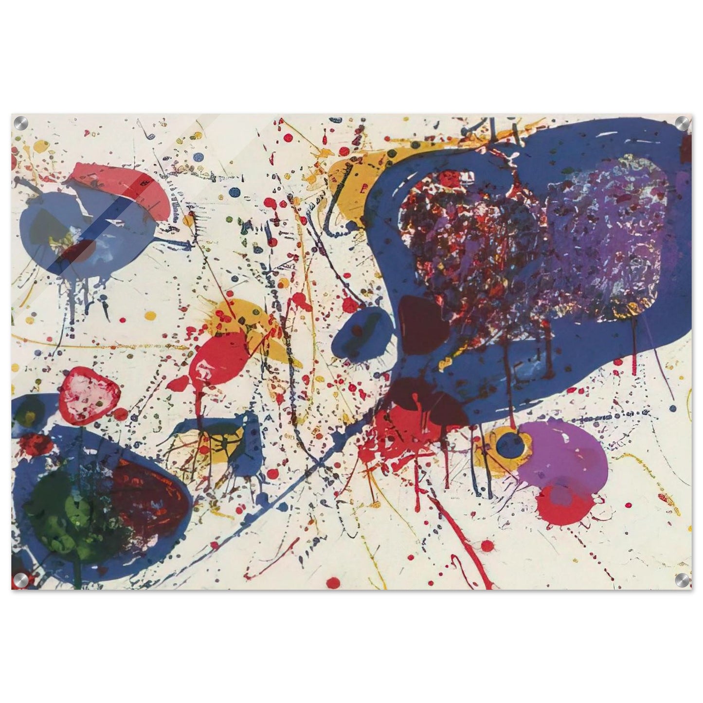 Light Violet  Lembark L20  - Sam Francis Acrylic Print - 70x100 cm / 28x40″ inches | Sam Francis Wall Art | Sam Francis Prints