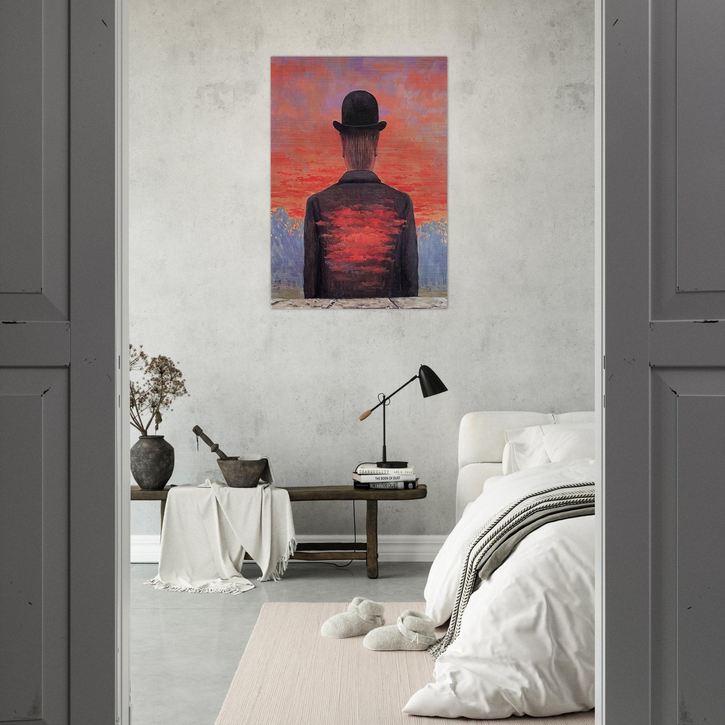 THE POET RECOMPENSED 1956 - Rene Magritte Brushed Aluminum Print - 70x100 cm / 28x40 inches | Rene Magritte Aluminum Print | Rene Magritte Prints