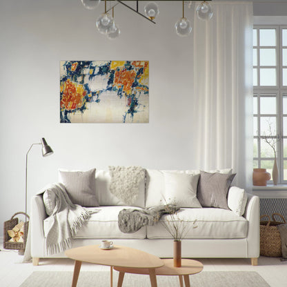 Basel Mural I - Sam Francis Brushed Aluminum Print - 70x100 cm / 28x40 inches | Sam Francis Aluminum Print | Sam Francis Prints
