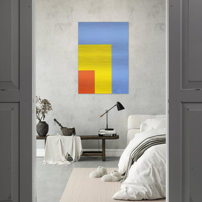 Red Yellow Blue - Ellsworth Kelly Brushed Aluminum Print - 70x100 cm / 28x40 inches | Ellsworth Kelly Aluminum Print | Ellsworth Kelly Prints