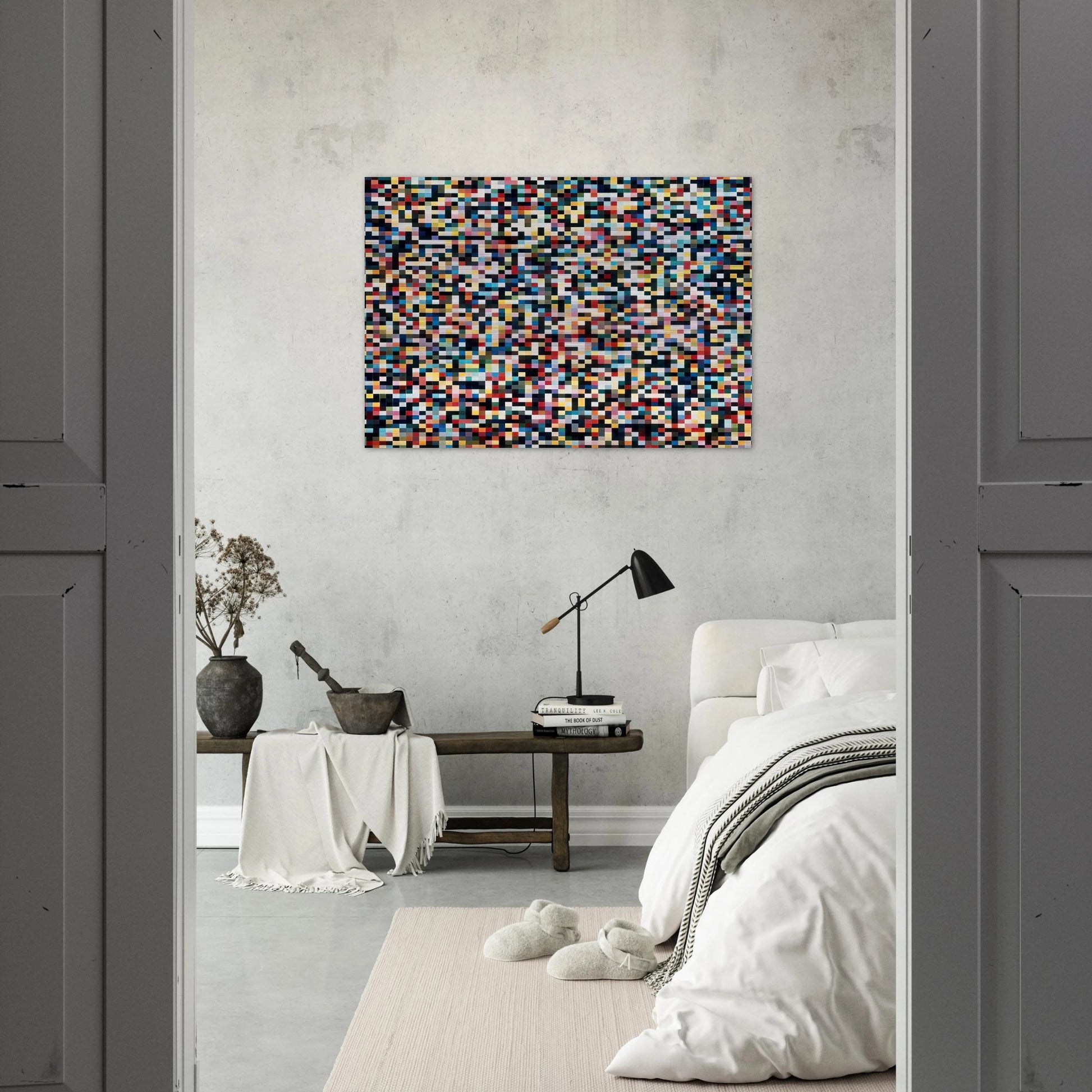 4096 COLOURS 1974 - Gerhard Richter Brushed Aluminum Print - 70x100 cm / 28x40 inches | Gerhard Richter Aluminum Print | Gerhard Richter Prints