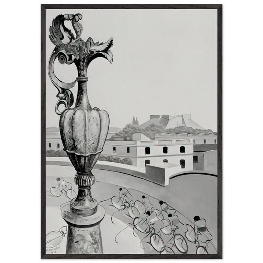 OPTICAL HOPES AND ILLUSIONS - Man Ray 70x100 cm / 28x40 inches Framed Art Print – Black Wooden Frame