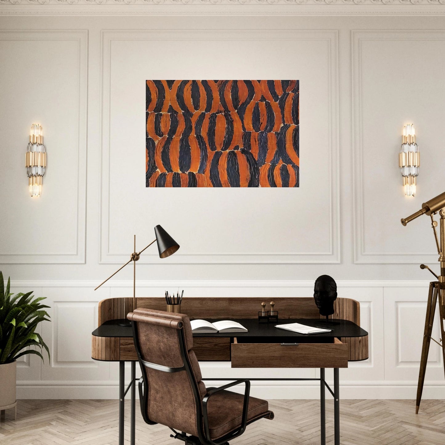 View of Maya - 1951 - Forrest Bess Brushed Aluminum Print - 70x100 cm / 28x40 inches | Forrest Bess Aluminum Print | Forrest Bess Prints