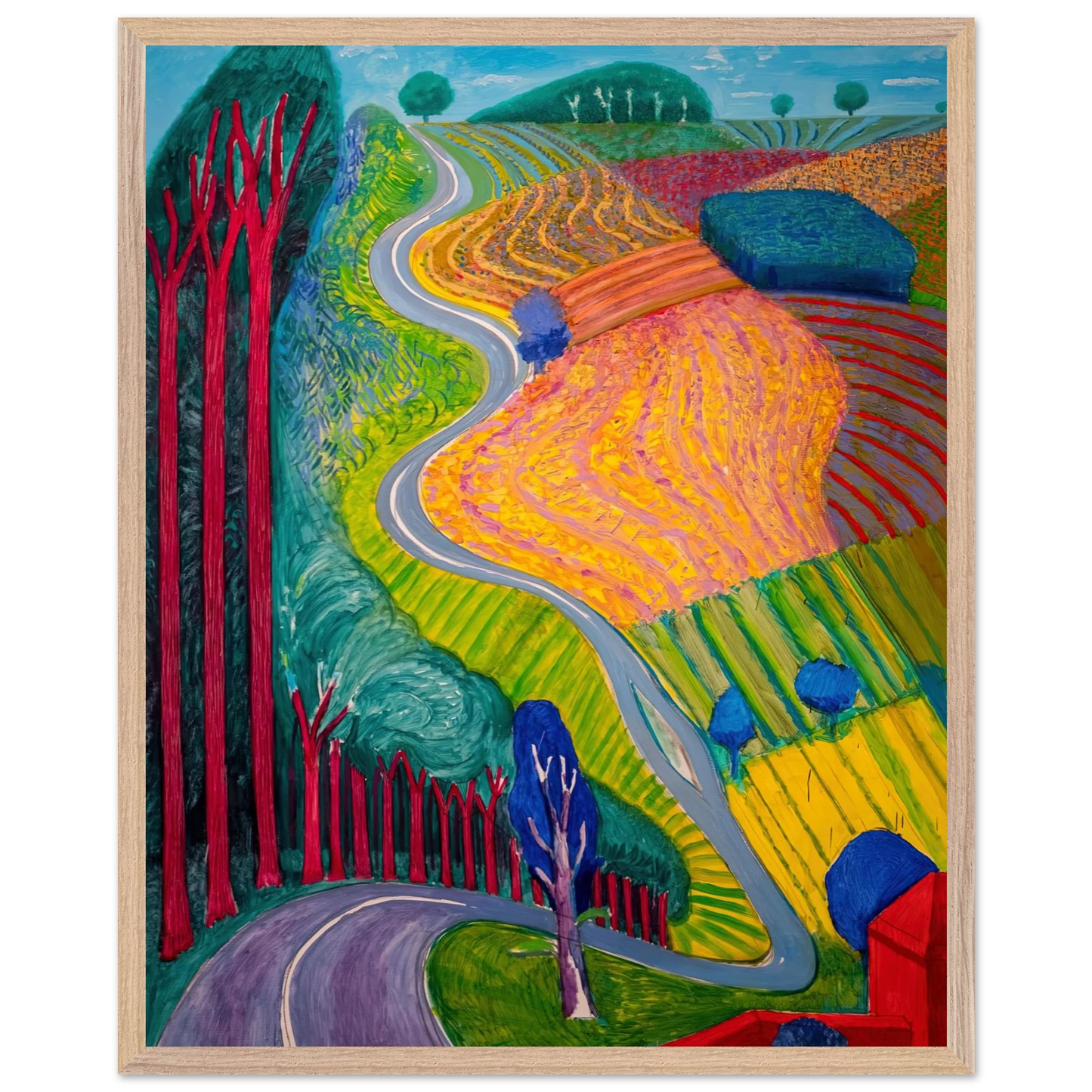 David Hockney - David Hockney Wall art - 60x80 cm / 24x32 inches - Fine Art Poster-canvas - -