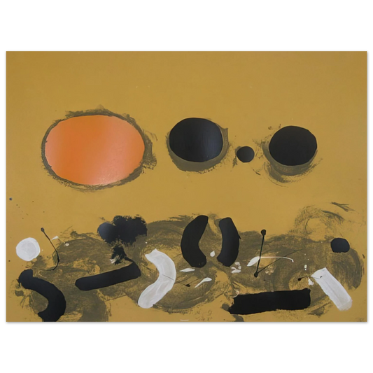 Adolph Gottlieb - Orange Oval - 1972  75x100 cm / 30x40inches Fine Art Poster