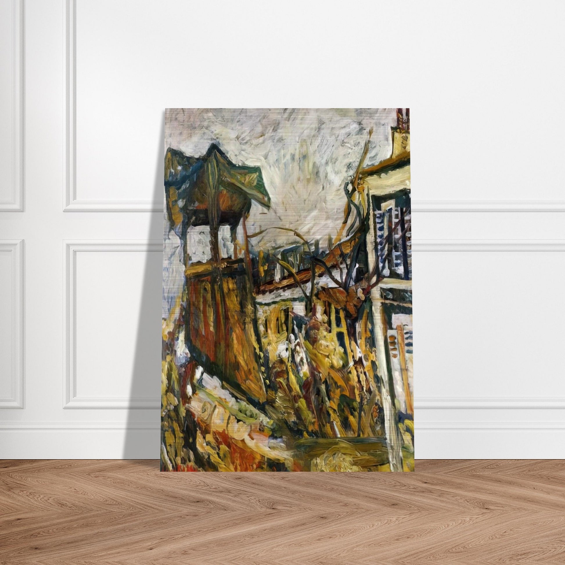 PARISIAN SUBURB - Chaim Soutine Brushed Aluminum Print - 70x100 cm / 28x40 inches | Chaim Soutine Aluminum Print | Chaim Soutine Prints