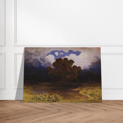 Forest Lake. Cloud - Arkhyp Kuindzhi Brushed Aluminum Print - 70x100 cm / 28x40 inches | Arkhyp Kuindzhi Aluminum Print | Arkhyp Kuindzhi Prints