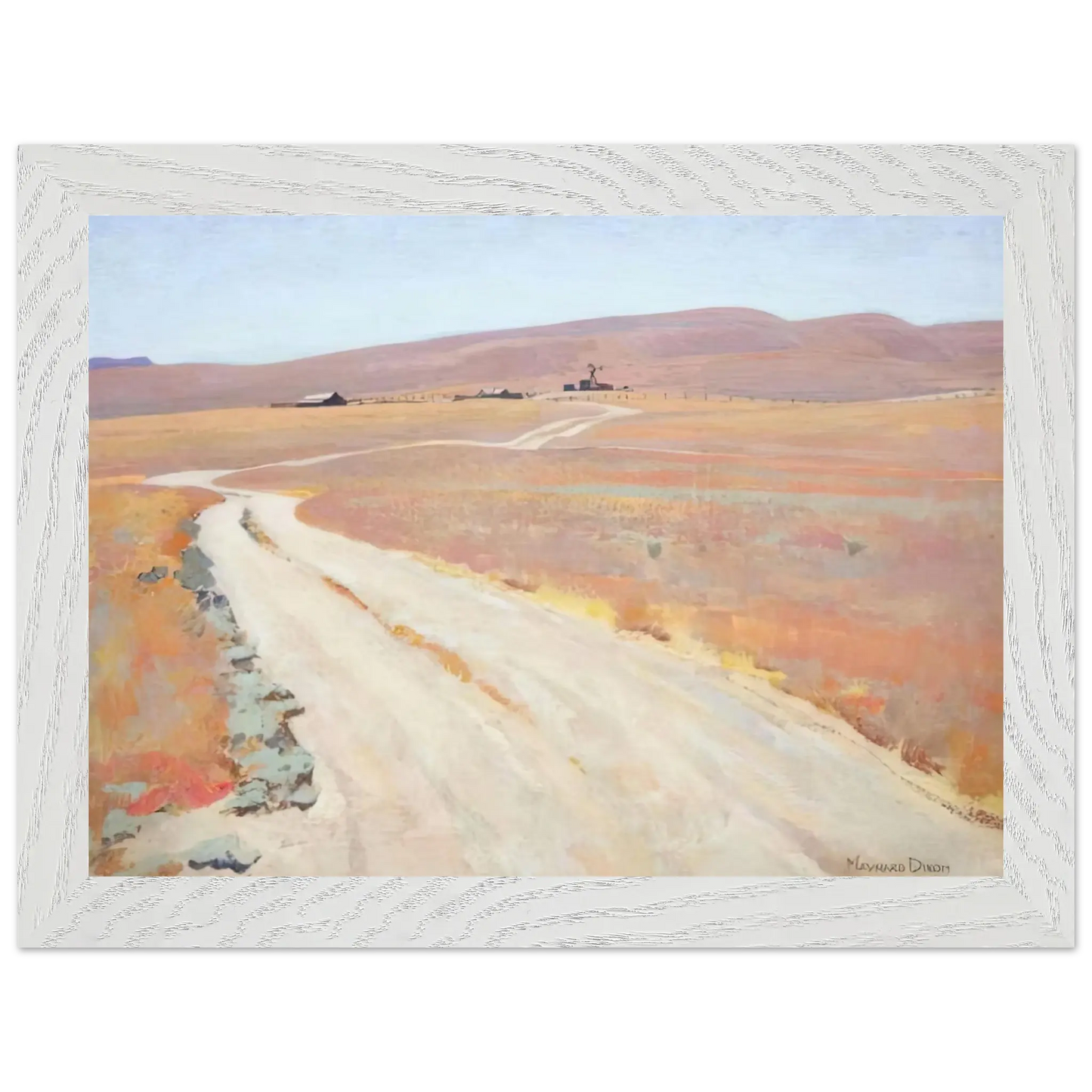 Maynard Dixon - ABANDONED RANCH 1935 Wall art - A3 (29.7 x 42  cm) - Fine Art Poster - -