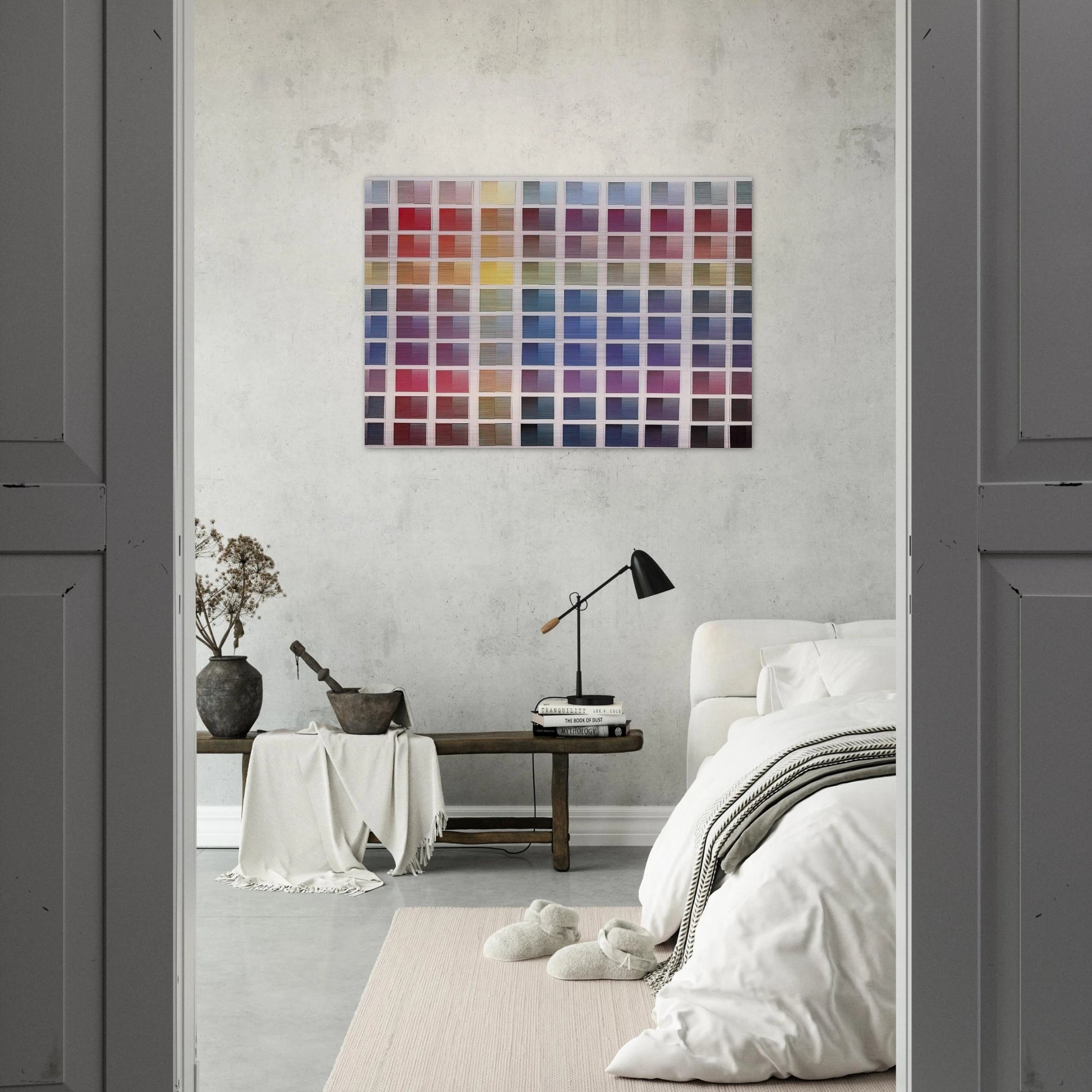 La ricerca del colore - 1968 - Dadamaino Brushed Aluminum Print - 70x100 cm / 28x40 inches | Dadamaino Aluminum Print | Dadamaino Prints