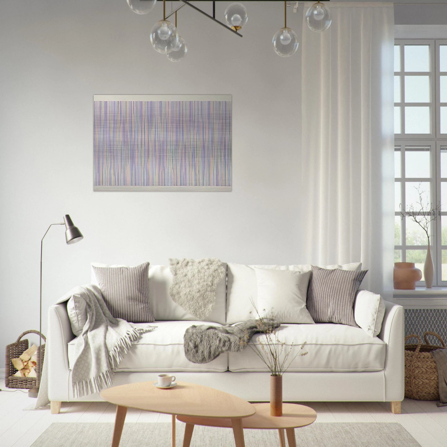 Pocono - 1984 - Gene Davis Brushed Aluminum Print - 70x100 cm / 28x40 inches | Gene Davis Aluminum Print | Gene Davis Prints