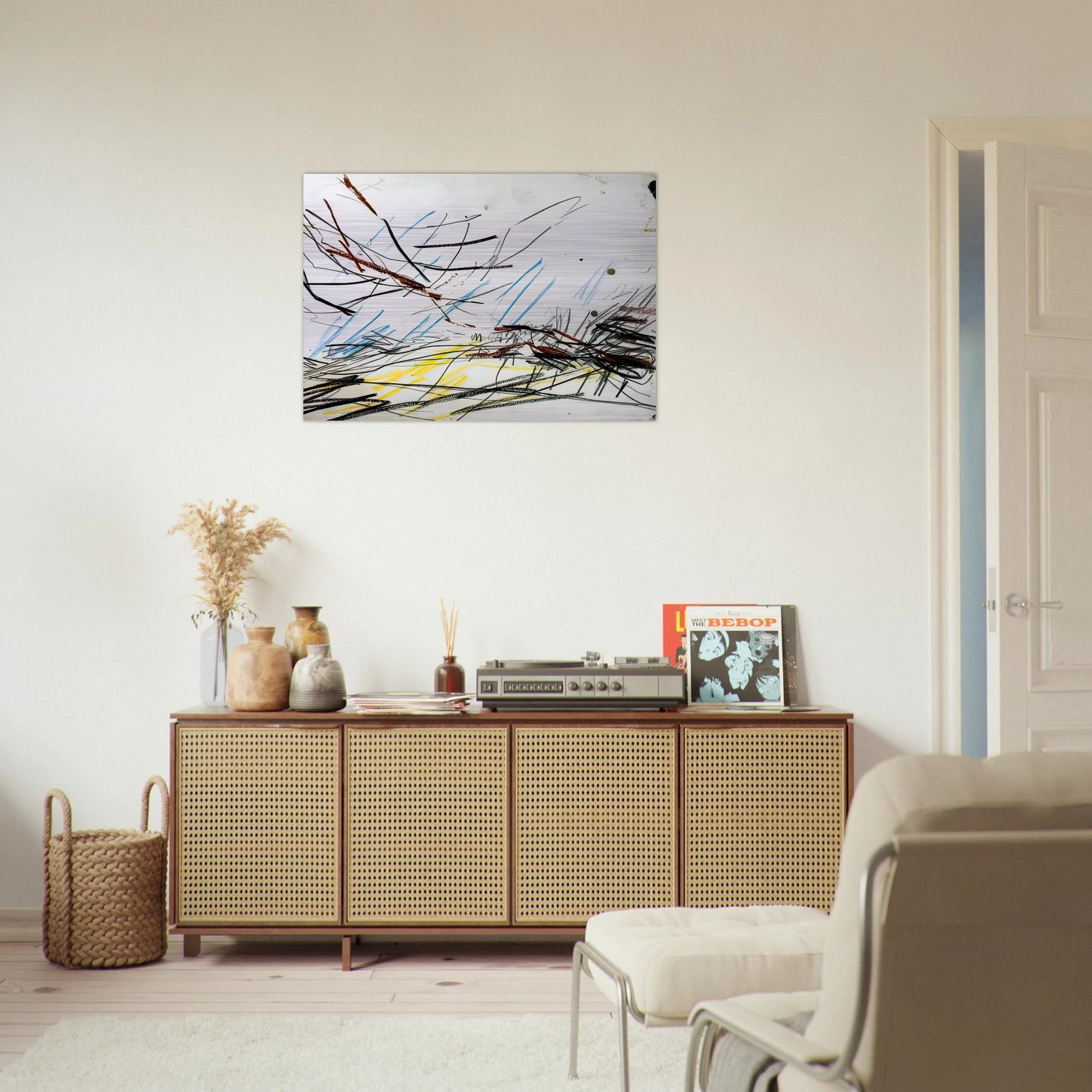 WORKING DRAWING FOR PRIMROSE HILL 1 - Frank Auerbach Brushed Aluminum Print - 70x100 cm / 28x40 inches | Frank Auerbach Aluminum Print | Frank Auerbach Prints