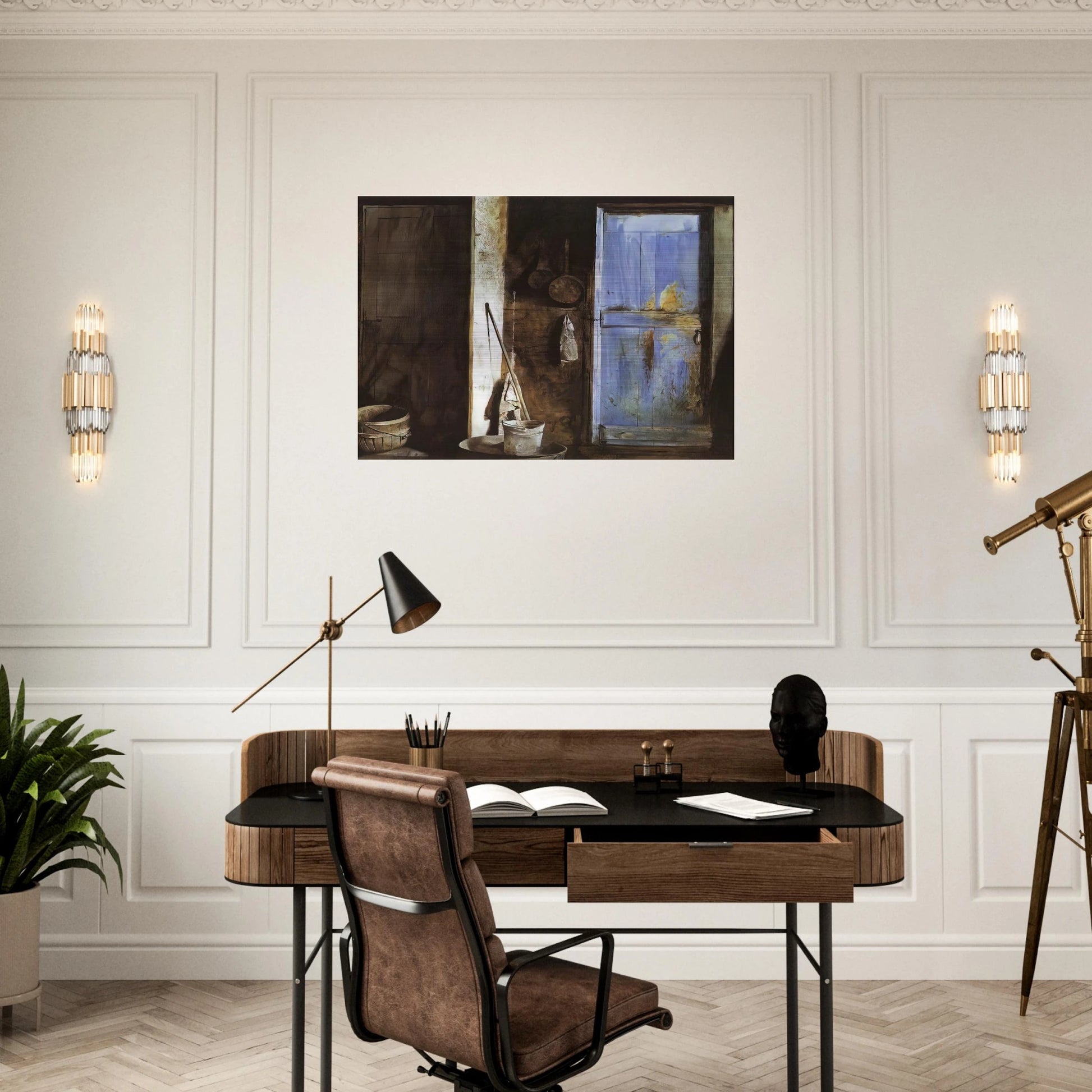 ALVARO CHRISTINA - Andrew Wyeth Brushed Aluminum Print - 70x100 cm / 28x40 inches | Andrew Wyeth Aluminum Print | Andrew Wyeth Prints