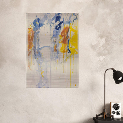 Painting - Sam Francis Brushed Aluminum Print - 70x100 cm / 28x40 inches | Sam Francis Aluminum Print | Sam Francis Prints