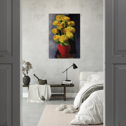 FLOWERS AND SHELLS 1919 - Moise Kisling Brushed Aluminum Print - 70x100 cm / 28x40 inches | Moise Kisling Aluminum Print | Moise Kisling Prints