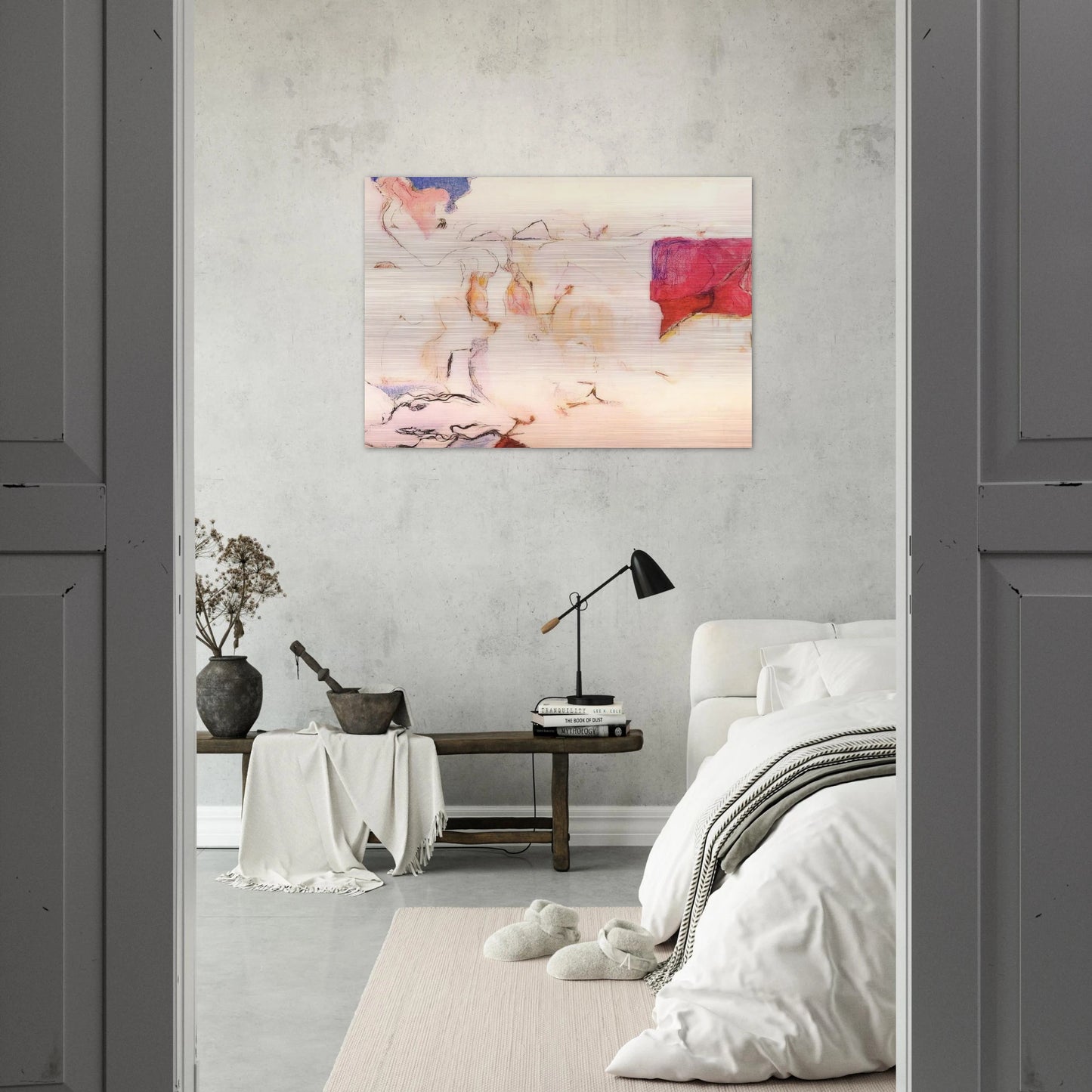 Untitled - Lyrical Abstraction - Menez Brushed Aluminum Print - 70x100 cm / 28x40 inches | Menez Aluminum Print | Menez Prints