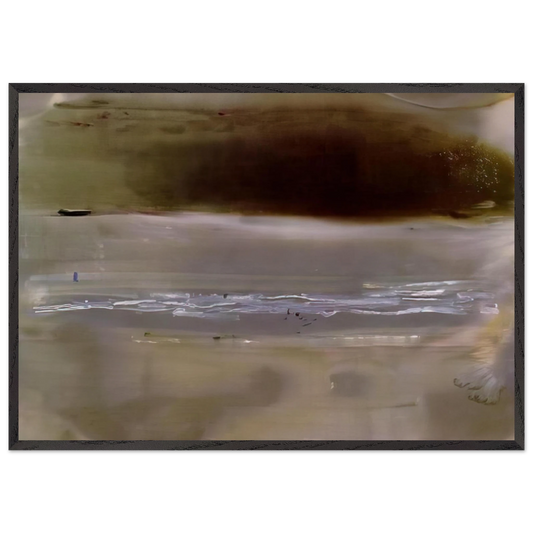 Viewpoint II - 1979 - Helen Frankenthaler 70x100 cm / 28x40 inches Framed Art Print – Black Wooden Frame