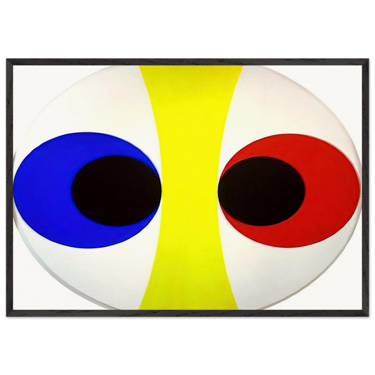 Omicron VII - 1961 - Alexander Liberman 70x100 cm / 28x40 inches Framed Art Print – Black Wooden Frame