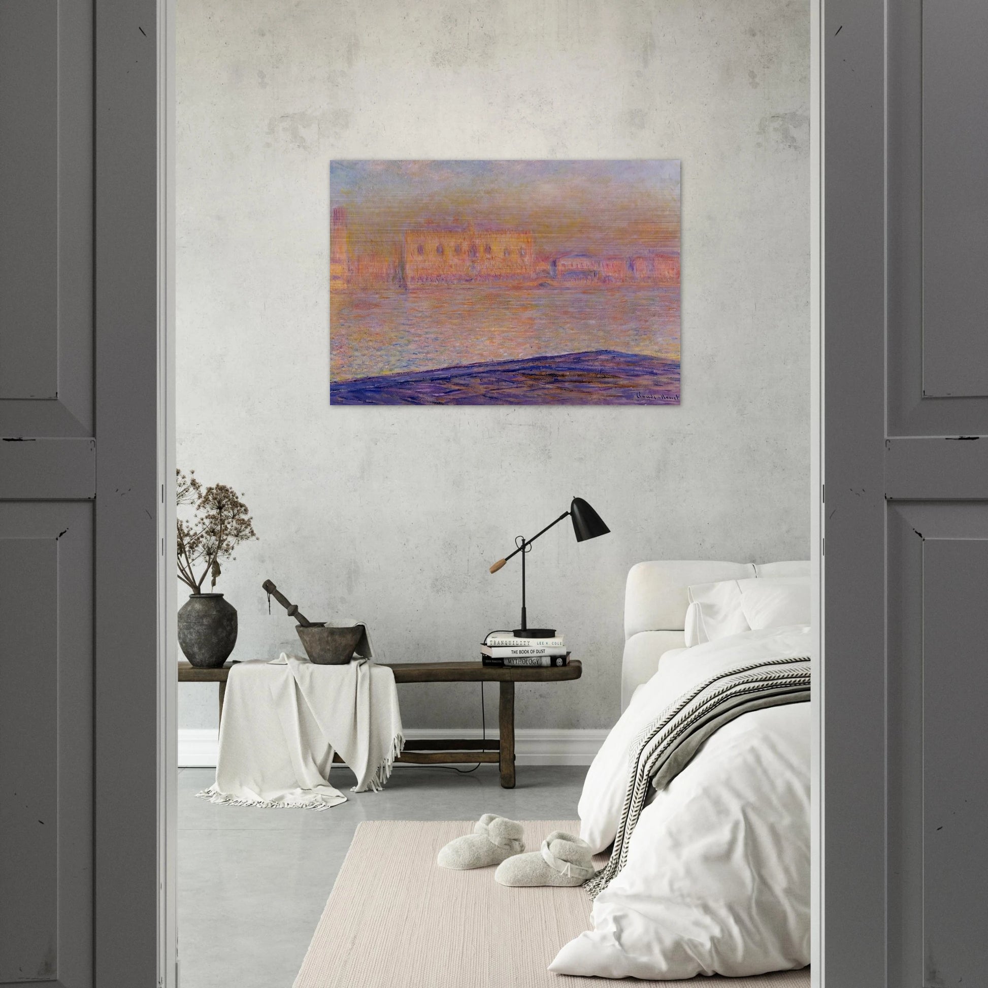 The Doges' Palace Seen from San Giorgio Maggiore - claude monet Brushed Aluminum Print - 70x100 cm / 28x40 inches | claude monet Aluminum Print | claude monet Prints
