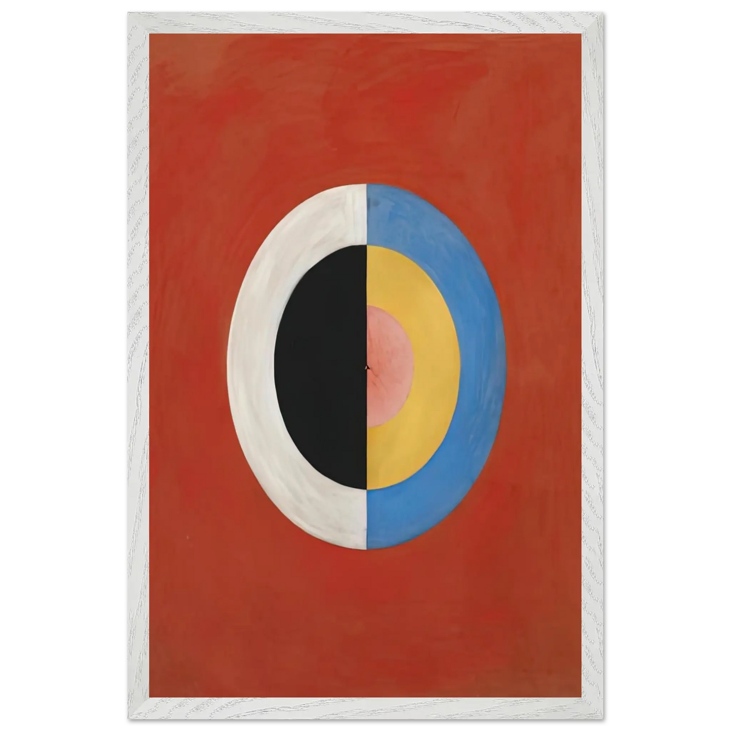 Hilma af Klint - THE SWAN NO 17 1915 0 Wall art - A3 (29.7 x 42  cm) - Premium Wooden Framed Poster With Fine Art Paper - Black frame