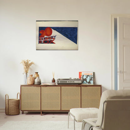 TRADEMARK 6 1962 - Edward Ruscha Brushed Aluminum Print - 70x100 cm / 28x40 inches | Edward Ruscha Aluminum Print | Edward Ruscha Prints