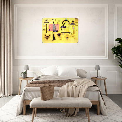 DECISIVE PINK 1932 - Wassily Kandinsky Acrylic Print - 70x100 cm / 28x40″ inches | Wassily Kandinsky Wall Art | Wassily Kandinsky Prints