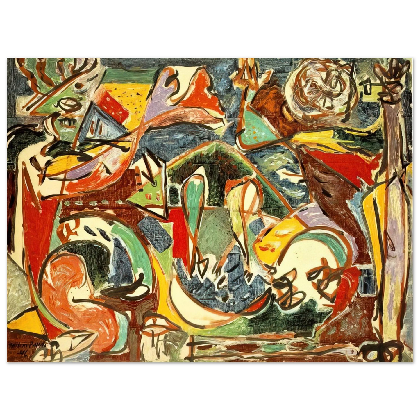Jackson Pollock - THE KEY  75x100 cm / 30x40inches Fine Art Poster