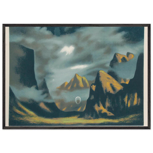 Eschatos 18 - 1977 - Clarence Holbrook Carter 70x100 cm / 28x40 inches Framed Art Print – Black Wooden Frame