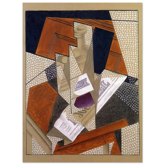 Juan Gris - BOTTLE  75x100 cm / 30x40inches Fine Art Poster