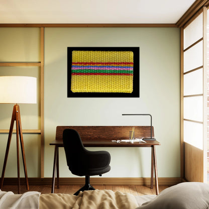 Micro-Painting - 1968 - Gene Davis Brushed Aluminum Print - 70x100 cm / 28x40 inches | Gene Davis Aluminum Print | Gene Davis Prints